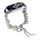 Per cinturino per orologio Xiaomi Mi Band 7 in onice con perline di cristallo (argento + ciambella di giada) Per cinturino per orologio Xiaomi Mi Band 7 in onice con perline di cristallo (argento + ciambella di giada)