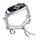 Per cinturino per orologio Xiaomi Mi Band 7 in onice con perline di cristallo (argento + perla bianca) Per cinturino per orologio Xiaomi Mi Band 7 in onice con perline di cristallo (argento + perla bianca)