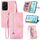 Custodia per telefono in pelle con cerniera fiore goffrato per Honor 200 Lite (rosa) Custodia per telefono in pelle con cerniera fiore goffrato per Honor 200 Lite (rosa)