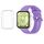 Per Huawei Watch Fit3 cinturino morbido in silicone + set custodia protettiva trasparente per orologio (viola lilla) Per Huawei Watch Fit3 cinturino morbido in silicone + set custodia protettiva trasparente per orologio (viola lilla)