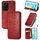 Custodia per telefono in pelle magnetica pressata con griglia cubica globale per Honor 200 Lite (rossa) Custodia per telefono in pelle magnetica pressata con griglia cubica globale per Honor 200 Lite (rossa)