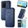 Custodia per telefono in pelle magnetica pressata con griglia cubica globale per Honor 200 Lite (blu) Custodia per telefono in pelle magnetica pressata con griglia cubica globale per Honor 200 Lite (blu)