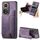 Custodia per telefono posteriore con cerniera in pelle retrò per Honor 50 (viola) Custodia per telefono posteriore con cerniera in pelle retrò per Honor 50 (viola)