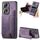 Custodia per telefono posteriore con cerniera in pelle retrò per Honor 90 Pro (viola) Custodia per telefono posteriore con cerniera in pelle retrò per Honor 90 Pro (viola)