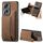 Custodia per telefono posteriore con cerniera in pelle retrò per Honor 90 Pro (marrone) Custodia per telefono posteriore con cerniera in pelle retrò per Honor 90 Pro (marrone)