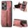 Custodia per telefono posteriore con cerniera in pelle retrò per Honor 100 Pro (rosa) Custodia per telefono posteriore con cerniera in pelle retrò per Honor 100 Pro (rosa)