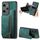 Custodia per telefono posteriore con cerniera in pelle retrò per Honor 100 Pro (verde) Custodia per telefono posteriore con cerniera in pelle retrò per Honor 100 Pro (verde)