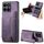 Custodia per telefono posteriore con cerniera in pelle retrò per Honor X6a (viola) Custodia per telefono posteriore con cerniera in pelle retrò per Honor X6a (viola)