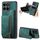 Custodia per telefono posteriore con cerniera in pelle retrò per Honor X6a (verde) Custodia per telefono posteriore con cerniera in pelle retrò per Honor X6a (verde)