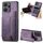 Custodia per telefono posteriore con cerniera in pelle retrò per Honor X7a (viola) Custodia per telefono posteriore con cerniera in pelle retrò per Honor X7a (viola)