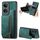 Custodia per telefono posteriore con cerniera in pelle retrò per Honor X7 (verde) Custodia per telefono posteriore con cerniera in pelle retrò per Honor X7 (verde)