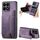 Custodia per telefono posteriore con cerniera in pelle retrò per Honor X8a (viola) Custodia per telefono posteriore con cerniera in pelle retrò per Honor X8a (viola)