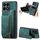 Custodia per telefono posteriore con cerniera in pelle retrò per Honor X8a (verde) Custodia per telefono posteriore con cerniera in pelle retrò per Honor X8a (verde)
