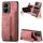 Custodia per telefono posteriore con cerniera in pelle retrò per Honor X40i (rosa) Custodia per telefono posteriore con cerniera in pelle retrò per Honor X40i (rosa)