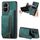 Custodia per telefono posteriore con cerniera in pelle retrò per Honor X40i (verde) Custodia per telefono posteriore con cerniera in pelle retrò per Honor X40i (verde)