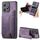 Per Honor X50i+ Custodia per telefono con cerniera in pelle retrò (viola)