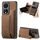 Per Honor X7b Retro Custodia in pelle con cerniera e portafoglio posteriore per telefono (marrone) Per Honor X7b Retro Custodia in pelle con cerniera e portafoglio posteriore per telefono (marrone)