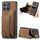 Per Honor X8b Retro Custodia in pelle con cerniera e portafoglio posteriore per telefono (marrone) Per Honor X8b Retro Custodia in pelle con cerniera e portafoglio posteriore per telefono (marrone)