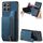 Custodia per telefono posteriore con cerniera in pelle retrò per Honor X8b (blu) Custodia per telefono posteriore con cerniera in pelle retrò per Honor X8b (blu)