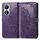Per vivo Y100 IDN Mandala Flower Custodia in pelle goffrata (viola)