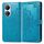 Per vivo Y100 IDN Mandala Flower Custodia in pelle goffrata (blu)