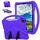 Per iPad Air 13 2024 Custodia tablet antiurto EVA con supporto (viola)