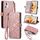 Per OPPO Reno11 5G Global Geometric Zipper Wallet Custodia per telefono in pelle con fibbia laterale (rosa) Per OPPO Reno11 5G Global Geometric Zipper Wallet Custodia per telefono in pelle con fibbia laterale (rosa)
