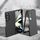 Per Samsung Galaxy Z Fold6 5G Custodia per telefono antiurto pieghevole con sensazione di pelle (nera) Per Samsung Galaxy Z Fold6 5G Custodia per telefono antiurto pieghevole con sensazione di pelle (nera)