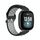 Per Fitbit Versa 3 Cinturino in silicone traspirante perforato bicolore (nero + grigio) Per Fitbit Versa 3 Cinturino in silicone traspirante perforato bicolore (nero + grigio)