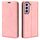 Per Samsung Galaxy S23 5G Custodia in pelle con ventosa magnetica retro-pelle (rosa) Per Samsung Galaxy S23 5G Custodia in pelle con ventosa magnetica retro-pelle (rosa)