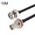 BNC femmina con cerchio impermeabile a BNC maschio RG58 cavo adattatore coassiale, lunghezza cavo: 10 m