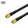 Cavo adattatore coassiale RP-SMA maschio a RP-SMA maschio RG58, lunghezza cavo: 3 m Cavo adattatore coassiale RP-SMA maschio a RP-SMA maschio RG58, lunghezza cavo: 3 m