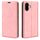 Custodia per telefono in pelle con aspirazione magnetica retro-skin per iPhone 16 Pro (rosa)