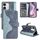 Per iPhone 16 Pro Custodia per cellulare in pelle con chiusura orizzontale con cuciture (blu)