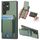 Custodia per telefono con supporto a portafoglio verticale in fibra di carbonio per Samsung Galaxy S22 Ultra 5G (verde) Custodia per telefono con supporto a portafoglio verticale in fibra di carbonio per Samsung Galaxy S22 Ultra 5G (verde)