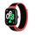 Per Rendmi Watch 4 cinturino in nylon con gancio e chiusura ad anello (rosso nero) Per Rendmi Watch 4 cinturino in nylon con gancio e chiusura ad anello (rosso nero)
