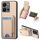 Custodia per telefono con supporto a portafoglio verticale in fibra di carbonio per vivo Y35 4G (cachi) Custodia per telefono con supporto a portafoglio verticale in fibra di carbonio per vivo Y35 4G (cachi)