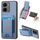 Per vivo Y16 Custodia per telefono con supporto a portafoglio verticale in fibra di carbonio (blu) Per vivo Y16 Custodia per telefono con supporto a portafoglio verticale in fibra di carbonio (blu)