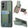Custodia per telefono con supporto a portafoglio verticale in fibra di carbonio per vivo V25 Pro (verde) Custodia per telefono con supporto a portafoglio verticale in fibra di carbonio per vivo V25 Pro (verde)