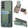 Per vivo Y70s Custodia per telefono con supporto a portafoglio verticale in fibra di carbonio (verde) Per vivo Y70s Custodia per telefono con supporto a portafoglio verticale in fibra di carbonio (verde)