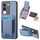 Per vivo S17 / S17 Pro / V29 Custodia per telefono con supporto a portafoglio con vibrazione verticale in fibra di carbonio (blu) Per vivo S17 / S17 Pro / V29 Custodia per telefono con supporto a portafoglio con vibrazione verticale in fibra di carbonio (blu)