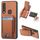 Per vivo Y12 / Y15 / Y17 / Y3 Custodia per telefono con supporto a portafoglio verticale in fibra di carbonio (marrone) Per vivo Y12 / Y15 / Y17 / Y3 Custodia per telefono con supporto a portafoglio verticale in fibra di carbonio (marrone)