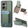 Custodia per telefono con supporto a portafoglio verticale in fibra di carbonio per vivo V29 Lite/Y78+ (verde) Custodia per telefono con supporto a portafoglio verticale in fibra di carbonio per vivo V29 Lite/Y78+ (verde)