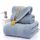 Set di asciugamani in cotone 3 pezzi/set, 1 asciugamano da bagno, 1 asciugamano per le mani, 1 asciugamano per il viso per il bagno dell'hotel (grigio blu) Set di asciugamani in cotone 3 pezzi/set, 1 asciugamano da bagno, 1 asciugamano per le mani, 1 asciugamano per il viso per il bagno dell'hotel (grigio blu)