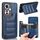 Per OPPO Reno11 F / F25 Pro Custodia per telefono con carta da cucito modello mucca (blu) Per OPPO Reno11 F / F25 Pro Custodia per telefono con carta da cucito modello mucca (blu)