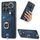 Per Honor X8b Custodia per telefono con borsa per carte ad anello retrò con sensazione di pelle e anello per appendere (blu) Per Honor X8b Custodia per telefono con borsa per carte ad anello retrò con sensazione di pelle e anello per appendere (blu)