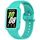 Per Huawei Band 8 NFC cinturino in silicone integrato con cornice bicolore (ciano) Per Huawei Band 8 NFC cinturino in silicone integrato con cornice bicolore (ciano)