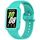 Per Huawei Band 8 Cinturino in silicone integrato con cornice bicolore (ciano) Per Huawei Band 8 Cinturino in silicone integrato con cornice bicolore (ciano)