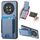 Per Honor Magic4 Pro Custodia per telefono con supporto a portafoglio verticale in fibra di carbonio (blu) Per Honor Magic4 Pro Custodia per telefono con supporto a portafoglio verticale in fibra di carbonio (blu)