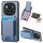 Per Honor Magic6 Pro Custodia per telefono con supporto a portafoglio verticale in fibra di carbonio (blu) Per Honor Magic6 Pro Custodia per telefono con supporto a portafoglio verticale in fibra di carbonio (blu)